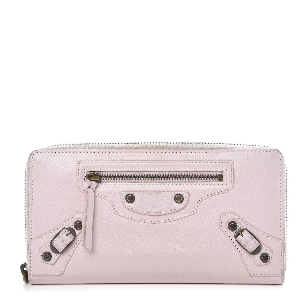 Balenciaga leather zip wallet